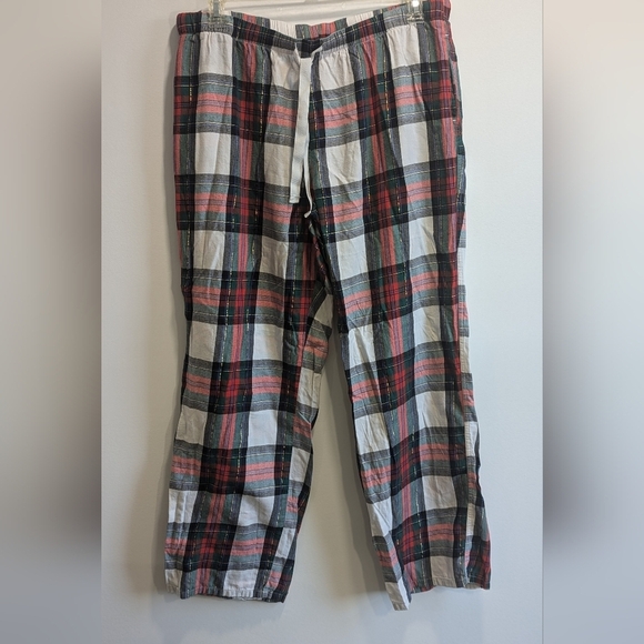 Victoria's Secret Other - Victoria's Secret Pajama Pants Lounge Christmas Plaid Modal Elastic Pocket XL